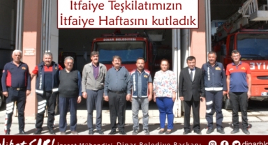 Belediye Başkanımız Nihat Sarı, İtfaiye Teşkilatımızın İtfaiye Haftasını kutladı