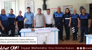 Belediye Başkanımız Nihat Sarı, Zabıta Personelimizin haftasını kutladı
