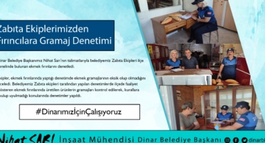 Belediyemiz Zabıta ekipleri fırınlara gramaj denetimi yaptı