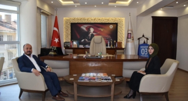 Dazkırı Belediye Başkanımız Taylan Dazkırı Kaymakamımızı Ağırladı