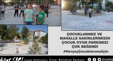 Dörtyol Mahallesine yaptığımız yeni çocuk oyun parkı çocuklarımızın beğenisini aldı