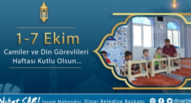 Belediye Başkanımız Nihat Sarı’dan Camiler ve Din Görevlileri Haftası Mesajı