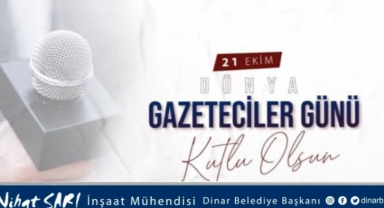 Belediye Başkanımız Nihat Sarı, Dünya Gazeteciler Günü Kutlu Olsun
