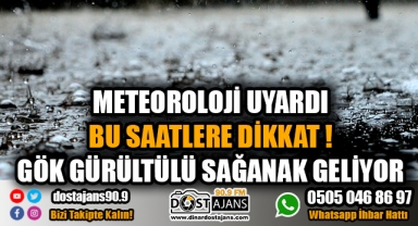 Meteoroloji Uyardı!