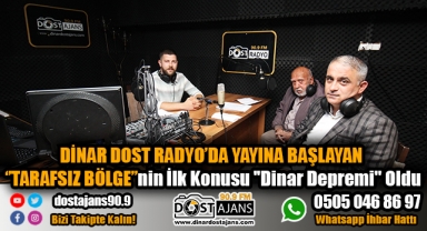 ''TARAFSIZ BÖLGE''nin İlk Konusu ''Dinar Depremi'' Oldu