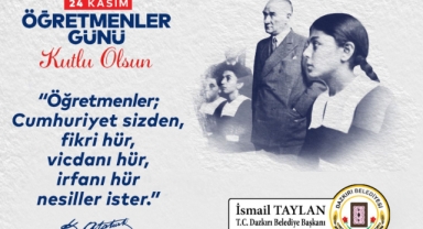 Başkan TAYLAN ''Öğretmenler Günü Kutlu Olsun''