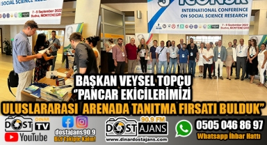 Başkan Topçu ''Ekicilerimizi Uluslararası Arenada Tanıttık''