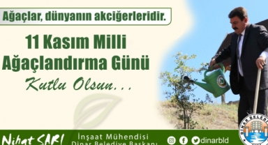 Başkanımız Nihat Sarı’dan Milli Ağaçlandırma Günü Mesajı