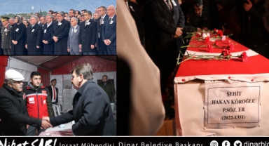 Başkanımız Nihat Sarı, Şehit Köroğlu’nun cenaze törenine katıldı