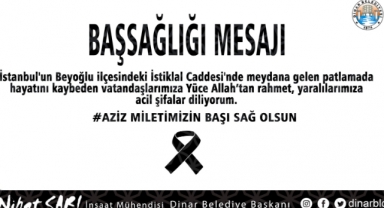 Belediye Başkanımız Nihat Sarı’dan Başsağlığı Mesajı