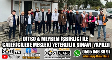 GALERİCİLERE MESLEKİ YETERLİLİK SINAVI YAPILDI