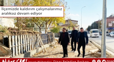 Kaldırım çalışmalarımız devam ediyor