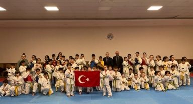 KAYMAKAM DURU’DAN TAEKWONDO KURSUNA ZİYARET