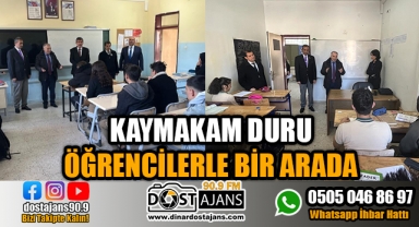 Kaymakam Duru Öğrencilerle Bir Arada