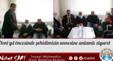 Başkanımız Nihat Sarı’dan Yeni yıl öncesinde anlamlı ziyaret