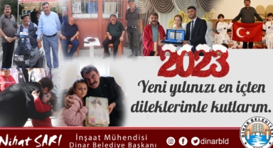 Belediye Başkanımız Nihat Sarı, vatandaşlarımızın yeni yılını kutladı