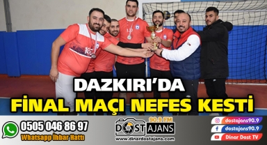 Dazkırı'da Final Maçı Nefes Kesti