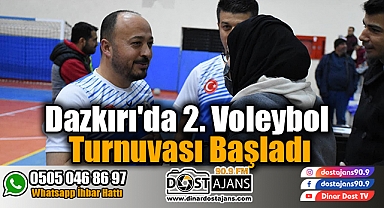 Dazkırı'da 2. Voleybol Turnuvası Başladı