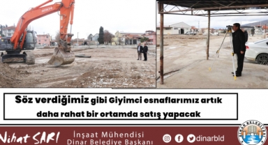 Giyimci esnaflarımız daha rahat bir ortamda satış yapacak