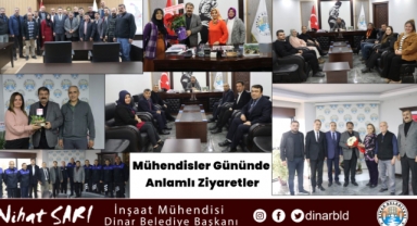 Mühendisler Gününde Belediye Başkanımız Nihat Sarı’ya anlamlı ziyaretler