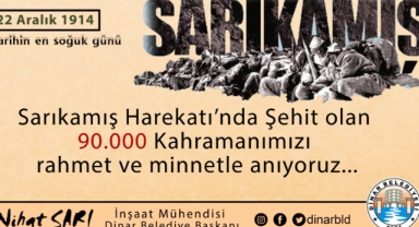 Sarıkamış Şehitlerimizi Saygı ve Rahmetle Anıyoruz