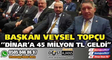 BAŞKAN TOPÇU ''45 MİLYON TL KREDİ'' DİNAR'A HAYIRLI OLSUN