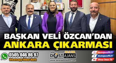 Başkan Veli Özcan'dan Ankara Çıkarması