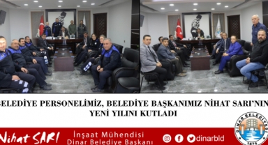 Belediye Personelimiz Belediye Başkanımız Nihat Sarı’nın yeni yılını kutladı