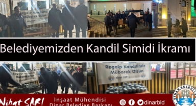 Belediyemizden Regaip Kandilinde kandil simidi ikramı