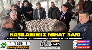 Her fırsatta esnaflarımız ve vatandaşlarımızla bir aradayız
