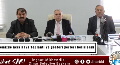 İlçemizde Açık Hava Toplantı ve gösteri yerleri belirlendi