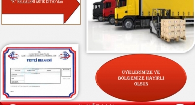 ''K” BELGELERİ ARTIK DİTSO’da
