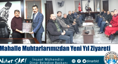 Mahalle Muhtarlarından Belediye Başkanımız Nihat Sarı’ya yeni yıl ziyareti