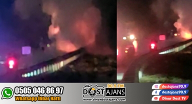 Yolcu Otobüsü Alev Topuna Döndü !