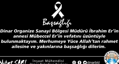 Belediye Başkanımız Nihat Sarı’dan Başsağlığı Mesajı