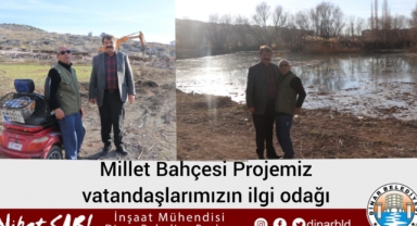 Millet Bahçesi Projemiz vatandaşlarımızın ilgi odağı