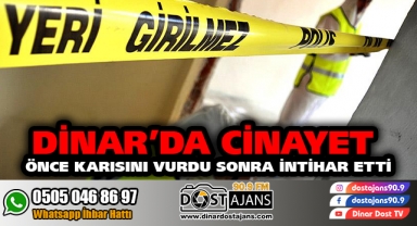 ÖNCE KARISINI SONRA KENDİNİ VURDU