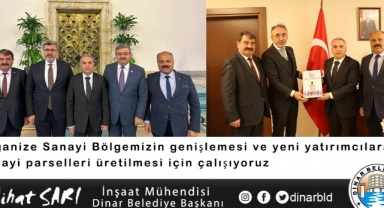 Organize Sanayi Bölgemizin genişlemesi ve yeni yatırımcılara sanayi parselleri üretilmesi için çalışıyoruz