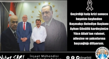 Belediye Başkanımız Nihat Sarı’dan Başsağlığı Mesajı