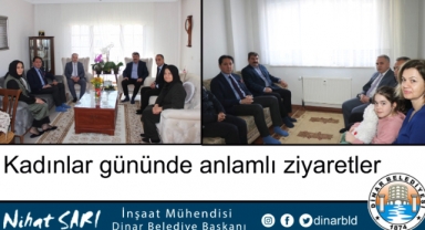 Belediye Başkanımız Nihat Sarı’dan Kadınlar gününde anlamlı ziyaretler