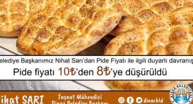 Belediye Başkanımız Nihat Sarı’dan pide fiyatı ile ilgili duyarlı davranış