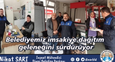 Belediyemiz imsakiye dağıtım geleneğini sürdürüyor