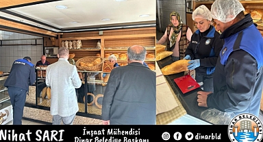Belediyemizden fırınlara gramaj ve hijyen denetimi