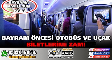 BAYRAMA SAYILI GÜN KALA ULAŞIMA ZAM!