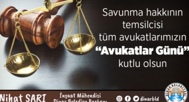 Belediye Başkanımız Nihat Sarı, Avukatların gününü kutladı