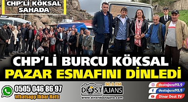 CHP'Lİ BURCU KÖKSAL PAZAR ESNAFINI DİNLEDİ