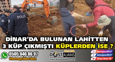Dinar'da Bulunan Lahitte Sıcak Gelişme