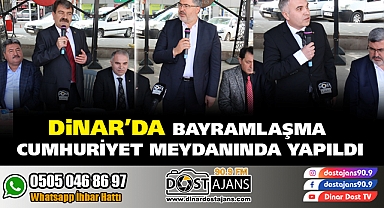 Dinar'da Resmi Bayramlaşma Töreni Gerçekleşti