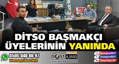 DİTSO BAŞMAKÇI ÜYELERİNİN YANINDA