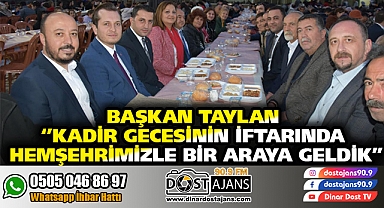 Kadir Gecesinin İftarında Hemşehrimizle Bir Araya Geldik